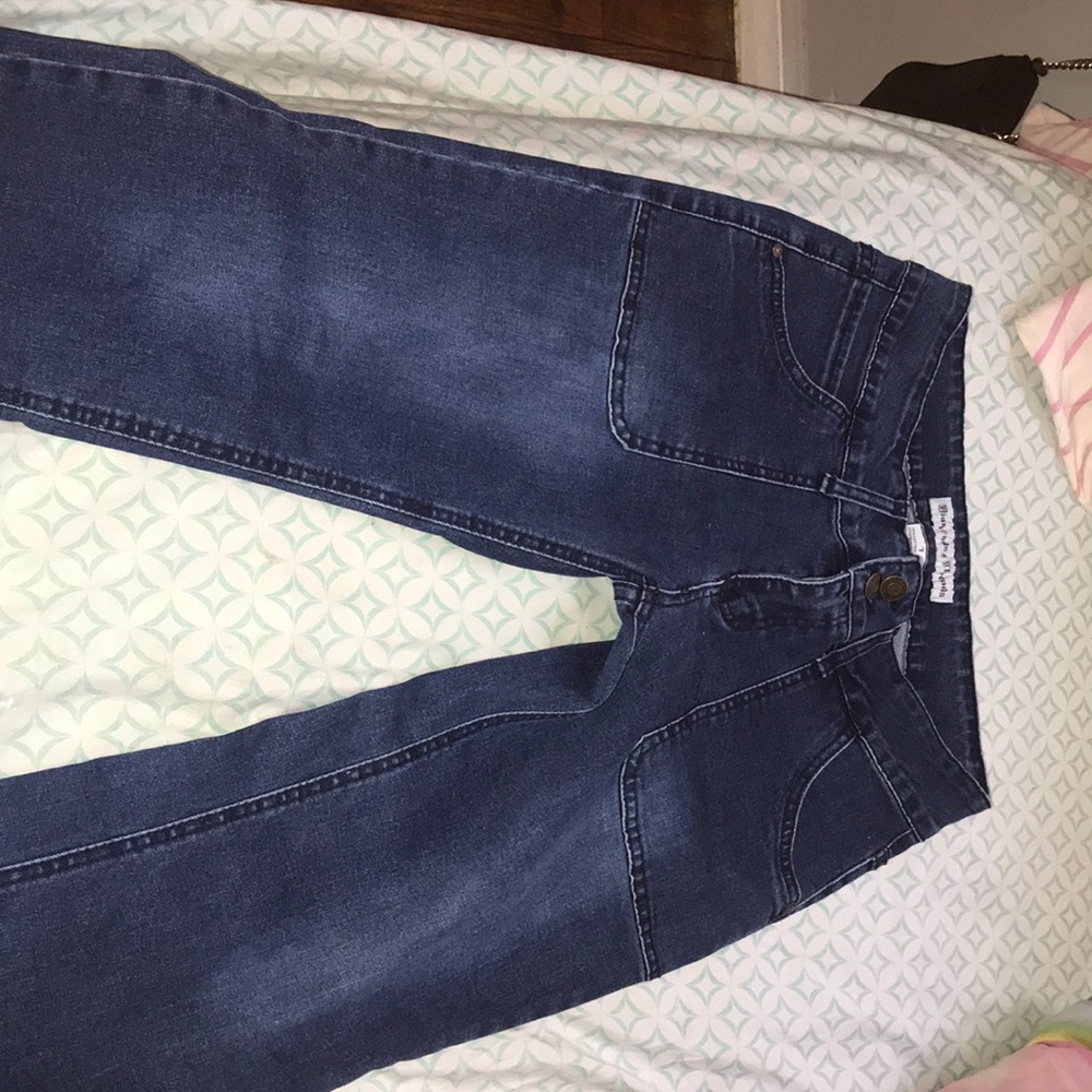 Dark blue jeans